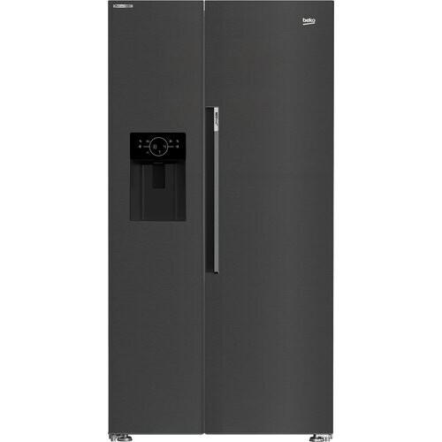 Beko Asn652vpz - Amerikaanse Koelkast - 179 Cm - 578l - No Frost - Zwart Rvs | Nieuw (outlet) Tweedehands