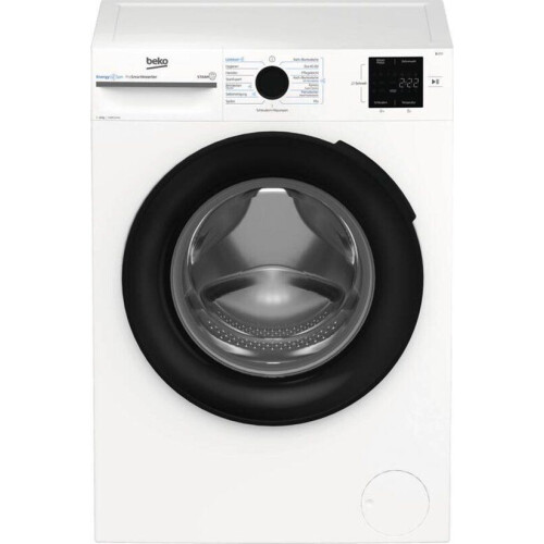 Beko b300 BM3WFU31041X - Wasmachine Voorlader 10 kg 1351 RPM - Zwart Wit