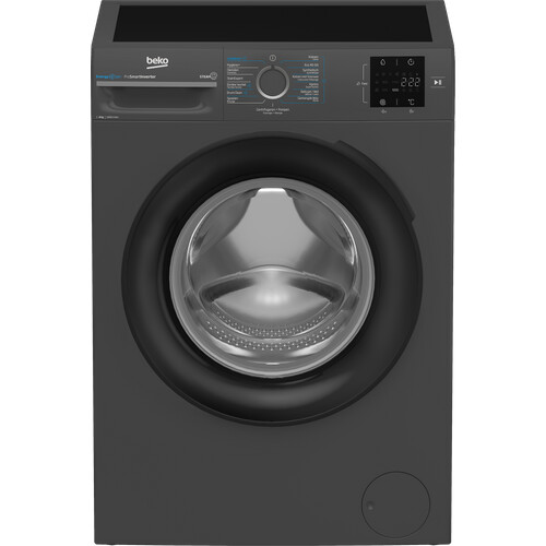Beko Bm3wft3841a - Wasmachine - 8 Kg - 1400 Tpm - Energieklasse A - Antraciet | Tweedehands (Refurbished) Tweedehands