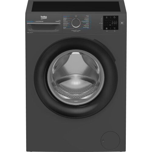 Beko Bm3wft3841a - Wasmachine - 8 Kg - 1400 Tpm - Energieklasse A - Antraciet | Nieuw (outlet)