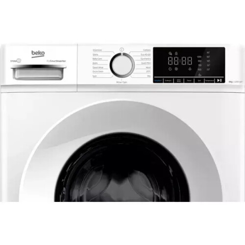 Beko Bw1o3821w - Wasmachine - 8 Kg - 1200 Tpm - Prosmart Inverter Motor - Energieklasse A | Nieuw (outlet)