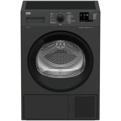 BEKO DF8412TA0A - Warmtepompdroger - 8 kg - A++ - Zwart Tweedehands