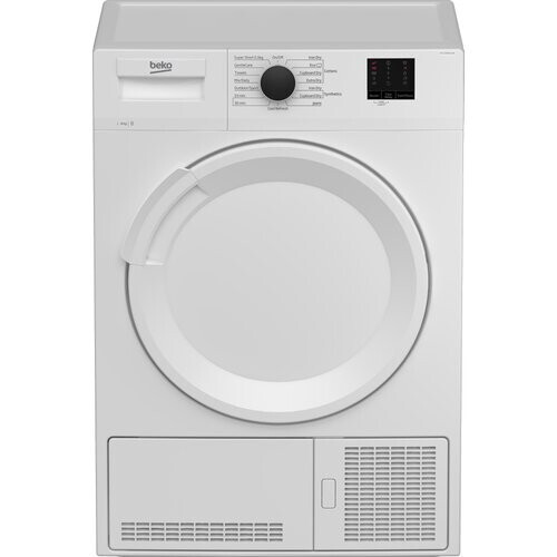 Beko Dtlce80021w - Condensdroger - 8 Kg - Sensor-gestuurd Drogen - Energieklasse B | Nieuw (outlet) Tweedehands