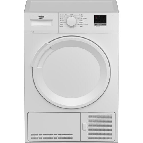 Beko Dtlce80051w - Condensdroger - 8 Kg - Sensorgestuurd Drogen - 66 Db - Energieklasse B | Tweedehands (Refurbished) Tweedehands