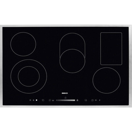 Beko HIC 85502 TX - Keramisch kookplaat - 5 kookzones - zwart Tweedehands