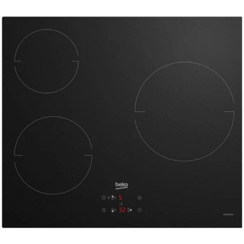 Beko HII63400MT - Inductie Kookplaat 60 cm 3 Kookzones 5900 W - Zwart
