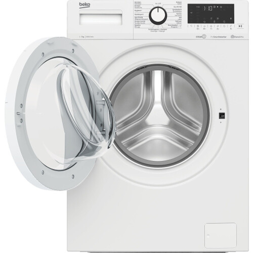 BEKO WUV75420W - Wasautomaat voorlader - 7 kg trommelinhoud 1400 tpm stoomfunctie