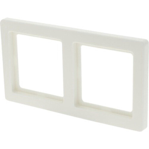 BERKER Q1 - Afdekraam 2-voudig - Arctisch wit