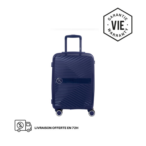 BLAUW MEDIUM HARDE KOFFER (MAAT M)