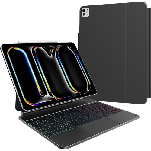 BlueBuilt iPad Pro (2024) - Toetsenbord Hoes AZERTY - 13 inch