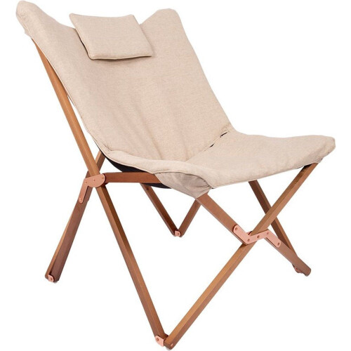 Bo-Camp Bloomsbury - Relaxstoel - Inklapbaar - Beige
