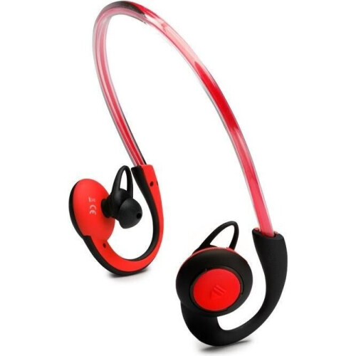 Boompods Sportpods Vision - Draadloze Sportoordopjes - Lichtgevend - Rood