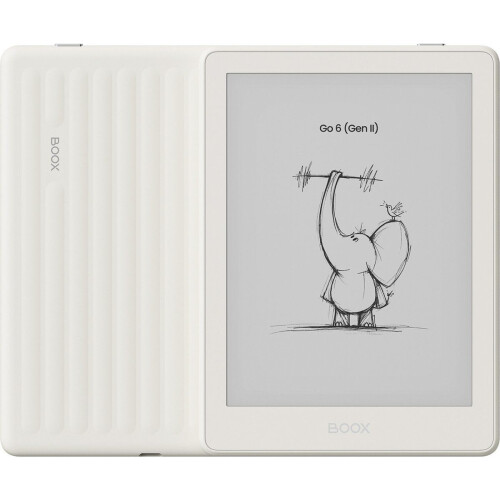 BOOX Go 6 (Gen II) - 6'' e-Reader - 300 PPI ePaper Android 3 GB RAM 32 GB opslag Schelp