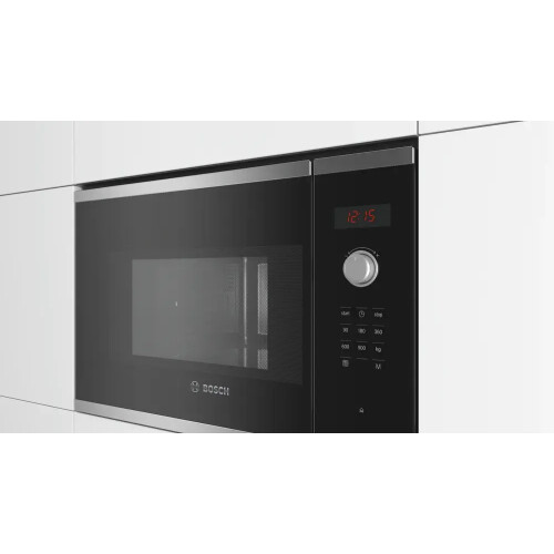 Bosch Bfl553ms0b Inbouw Magnetron - 25 Liter - Cleaning Assistance - 7 Automatische Programma_s - Led Display - 60 Cm | Nieuw (outlet)