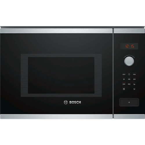 Bosch Bfl553ms0b Inbouw Magnetron - 25 Liter - Cleaning Assistance - 7 Automatische Programma_s - Led Display - 60 Cm | Nieuw (outlet) Tweedehands
