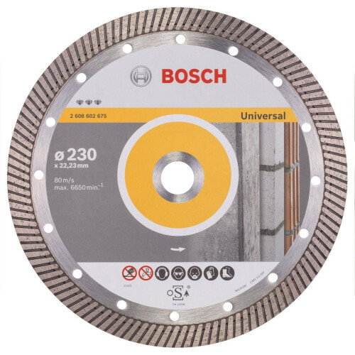 Bosch - Diamantdoorslijpschijf Best for Universal Turbo - 230 x 22,23 x 2,5 x 15 mm