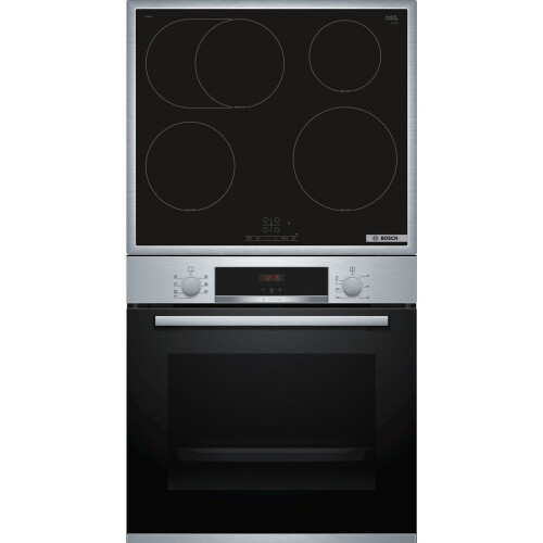 bosch Hbd 435 Rs 62 Inbouw Oven & Inductie Set - 3d Hete Lucht & Grill Functie - Touchselect Bediening - Powerboost - Ecoclean Direct - 71 Liter | Nieuw (outlet)