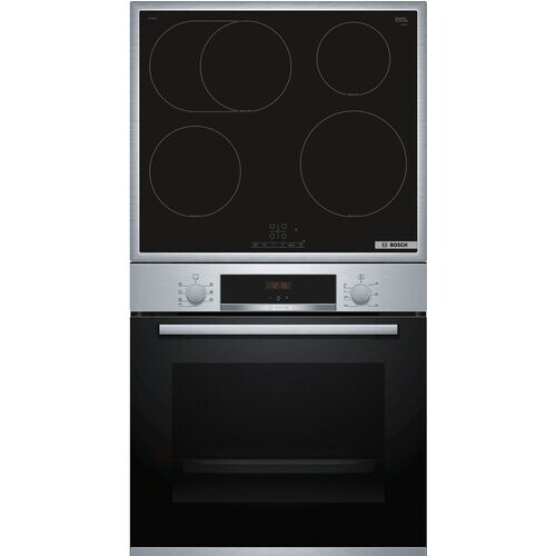 ​bosch Hbd 435 Rs 62 Inbouw Oven & Inductie Set - 3d Hete Lucht & Grill Functie - Touchselect Bediening - Powerboost - Ecoclean Direct - 71 Liter | Nieuw (outlet) Tweedehands