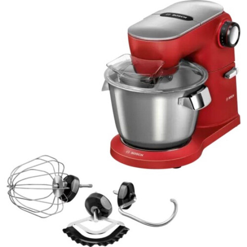Bosch OptiMUM MUM9A66R00 - Keukenmachine - 1600 W 5,5 L - Rood/RVS Tweedehands