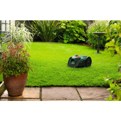 Bosch VISIMOW18V-100 - Robotmaaier - 18V 4.0 Ah accu en lader - Snijbreedte 16 cm Tweedehands