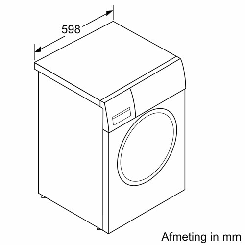 Bosch Wax32kc1fg - Wasmachine - 10 Kg - 1600 Tpm - Energieklasse B - Wit | Tweedehands (Refurbished)