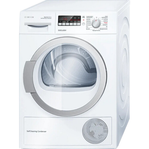 Bosch Wtw852s1nl - Warmtepompdroger - 8 Kg - Selfcleaning Condenser - 64 Db - Energieklasse A++ | Tweedehands (Refurbished) Tweedehands
