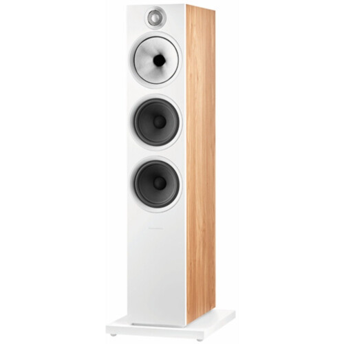 Bowers&Wilkins 603 S2 AE - Vloerstaande Luidspreker - 3-weg systeem - Wit en Eik Tweedehands