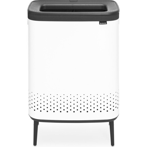 Brabantia Bo Hi Wasmand - 2 x 45 l - 2 Vakken - White (2 stuks) Tweedehands