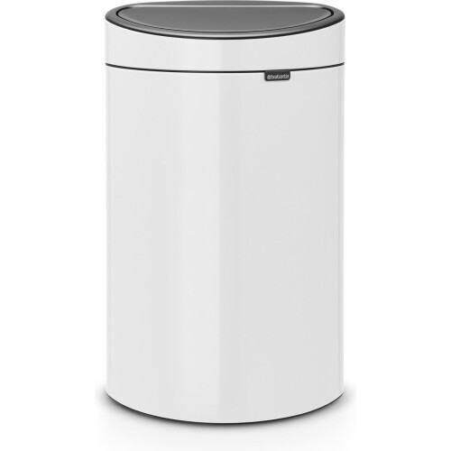 Brabantia Touch Bin - Prullenbak - 40 liter - White Tweedehands