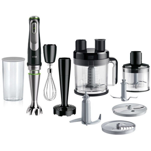 Braun MultiQuick 9 MQ9187XLI - Staafmixer - 1200W ActiveBlade technologie - Zwart Tweedehands