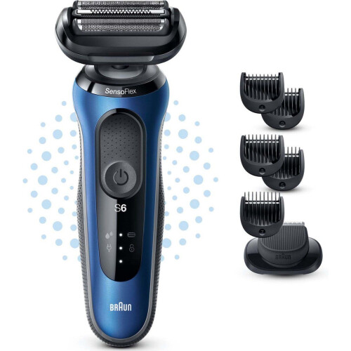 Braun Series 6 - Elektrisch Scheerapparaat - SensoFlex SensoFoil - Zwart/Blauw