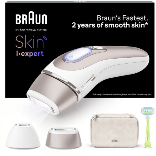 Braun Smart IPL Skin i·expert - Ontharing thuis - 2 Koppen - Wit