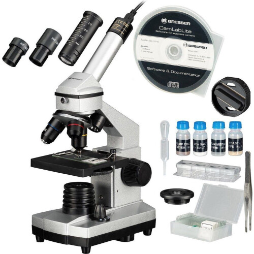 Bresser Junior Microscoop - 40x-1024x - USB HD-camera - Met koffer en accessoires