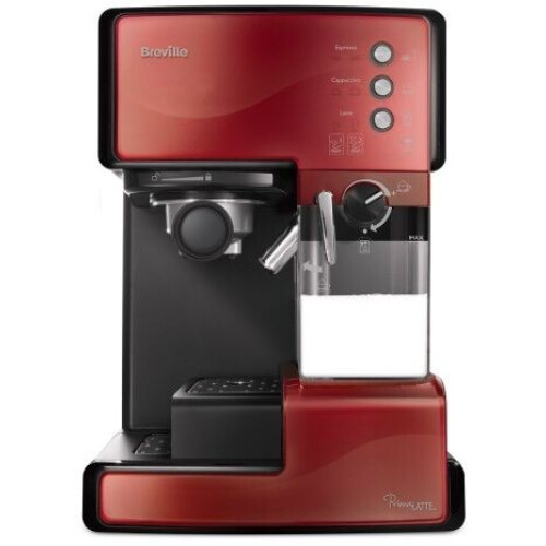 Breville PrimaLATTE - Combinatiekoffiemachine - 1,5L watertank - Rood Tweedehands