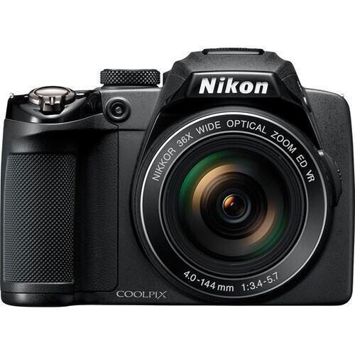 Bridge camera Coolpix P500 - Zwart + Nikon Nikkor 36X Wide Optical Zoom ED VR 22.5-810mm f/3.4-5.7 f/3.4-5.7 Tweedehands