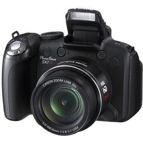 Bridge camera PowerShot SX1 IS - Zwart + Canon 20X IS 5-100mm f/2.8-5.7 USM f/2.8-5.7 Tweedehands