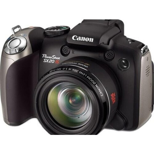 Bridge camera PowerShot SX20 IS - Zwart + Canon Zoom Lens 20x IS 28-560mm f/2.8-5.7 f/2.8-5.7 Tweedehands