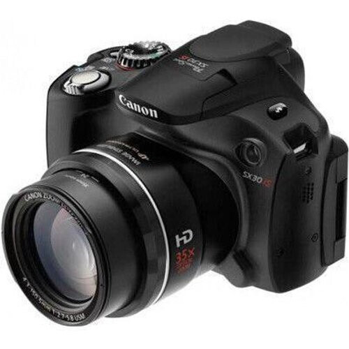 Bridge camera PowerShot SX30 IS - Zwart + Canon Canon Zoom Lens 4.3-150.5 mm f/2.7-5.8 USM f/2.7-5.8 Tweedehands