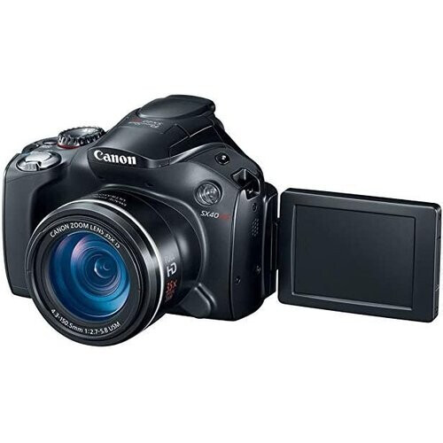 Bridge camera PowerShot SX40 HS - Zwart + Canon Canon Zoom Lens 24-840 mm f/2.7-5.8 f/2.7-5.8 Tweedehands