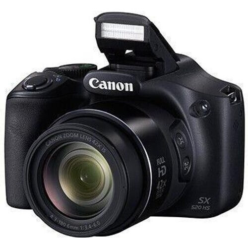 Bridge camera PowerShot SX400 IS - Zwart + Canon Zoom Lens 42x IS 24-720mm f/3.4–5.8 f/3.4–5.8 Tweedehands