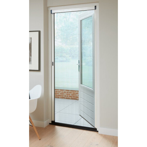 Bruynzeel S900 - Plissé Hordeur - Aluminium - Wit - 96x236 cm Tweedehands