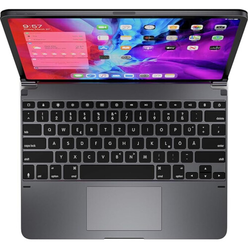 BRYDGE 12.9 Pro+ - Bluetooth-toetsenbord - Aluminium - Duitse QWERTZ-lay-out (2018 & 2020)
