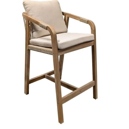 Buitengewoon Boet Ravona - Barstoel - Acaciahout - Inclusief kussens