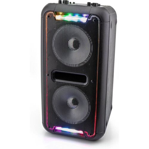 Caliber HPA502BTL - Party Speaker Bluetooth - Karaoke Set met LED verlichting - Zwart