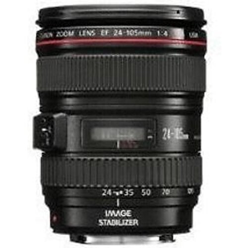 Canon EF 24-105 mm F4.0 IS L USM 77 mm filter (geschikt voor Canon EF) zwart Tweedehands