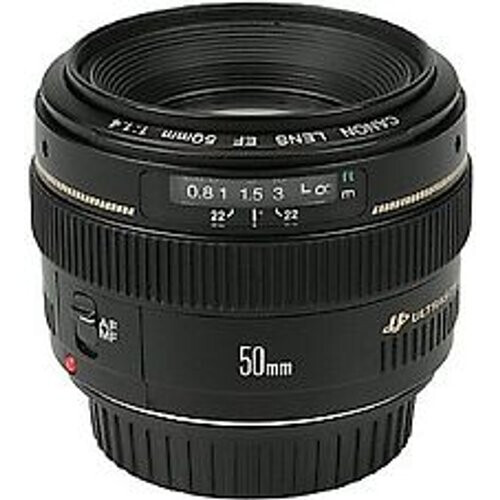 Canon EF 50 mm F1.4 USM 58 mm filter (geschikt voor Canon EF) zwart Tweedehands