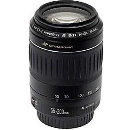 Canon EF 55-200 mm F4.5-5.6 USM II 52 mm filter (geschikt voor Canon EF) zwart Tweedehands