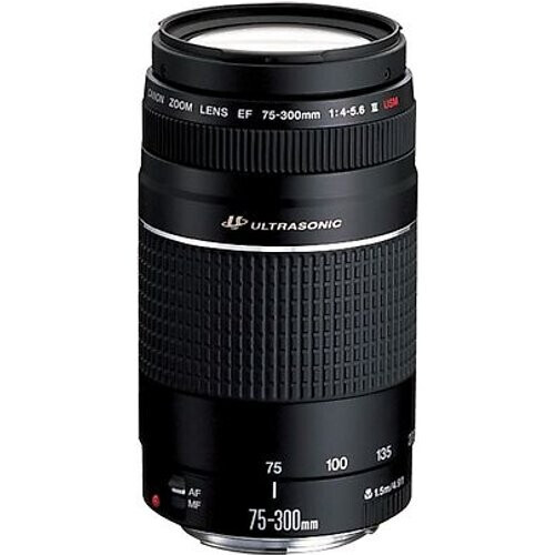 Canon EF 75-300 mm F4.0-5.6 USM III 58 mm filter (geschikt voor Canon EF) zwart Tweedehands