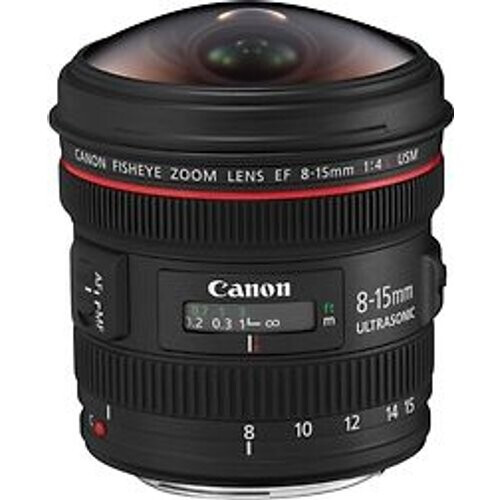 Canon EF 8-15 mm F4.0 L USM Fisheye (geschikt voor Canon EF) zwart Tweedehands