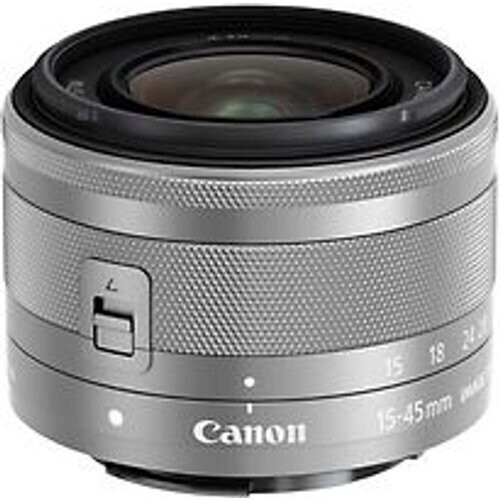 Canon EF-M 15-45 mm F3.5-6.3 IS STM 49 mm filter (geschikt voor Canon EF-M) zilver Tweedehands